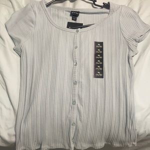 I have never wore it before. And the color is light blue/gray